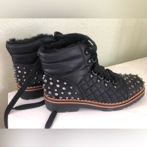 Sam Edelman Black Studded Boots